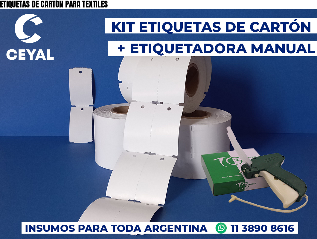 ETIQUETAS DE CARTÓN PARA TEXTILES