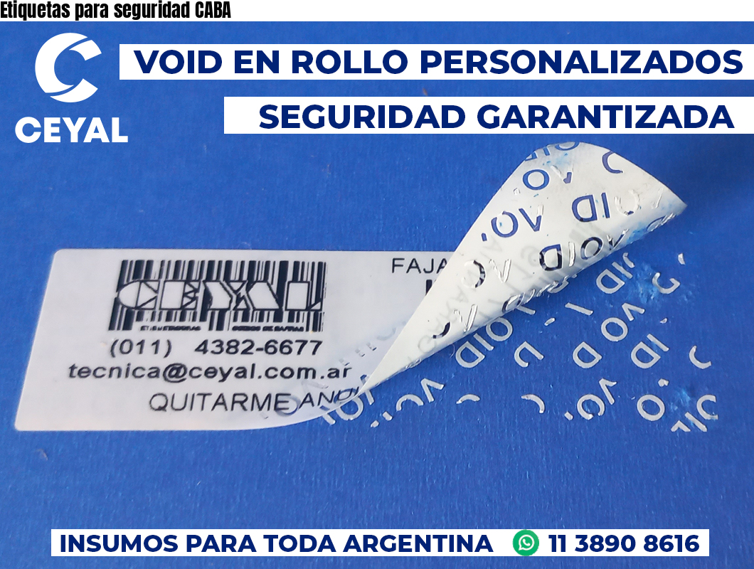 Etiquetas para seguridad CABA