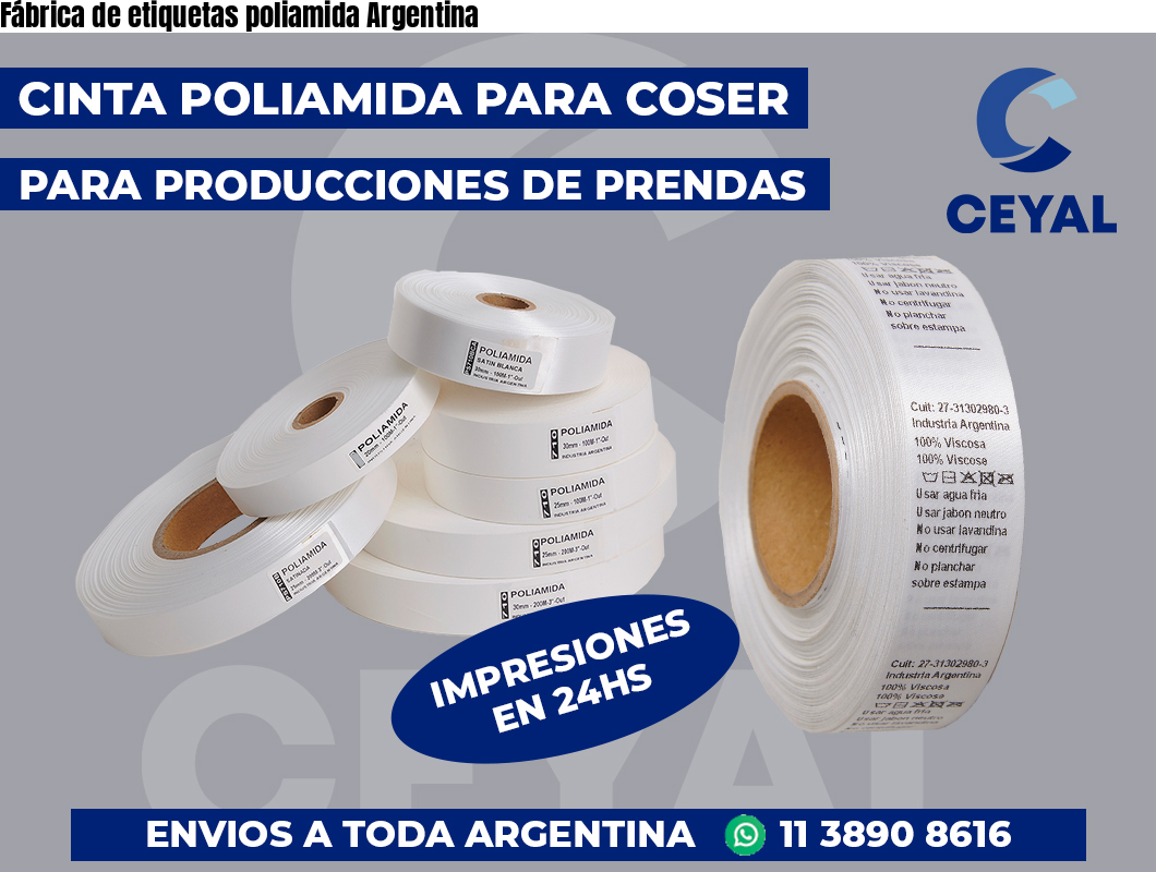 Fábrica de etiquetas poliamida Argentina