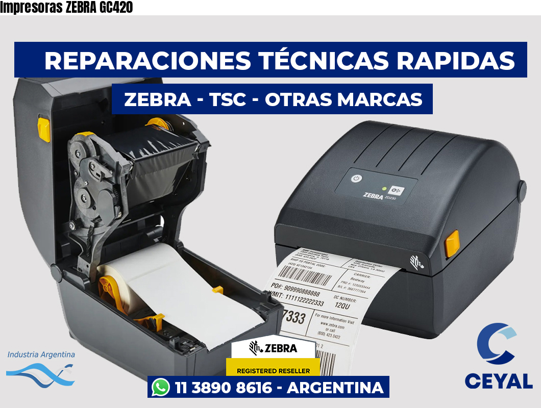 Impresoras ZEBRA GC420