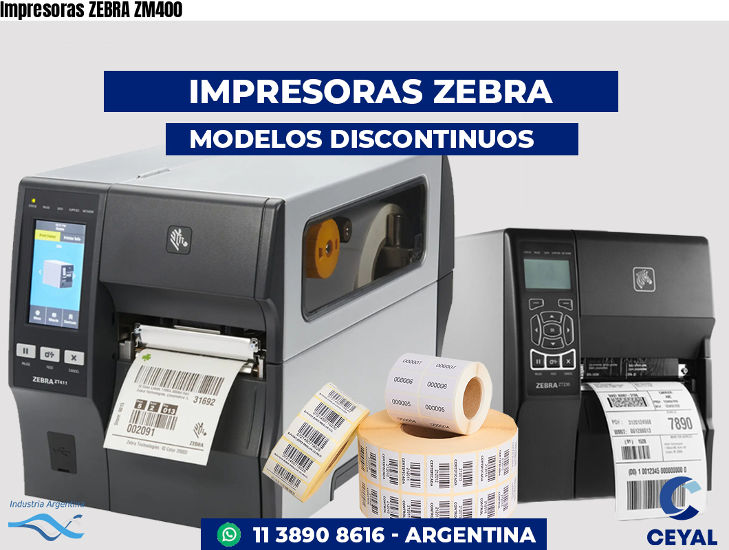 Impresoras ZEBRA ZM400