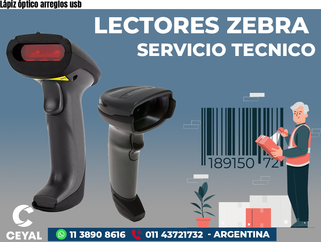 Lápiz óptico arreglos usb