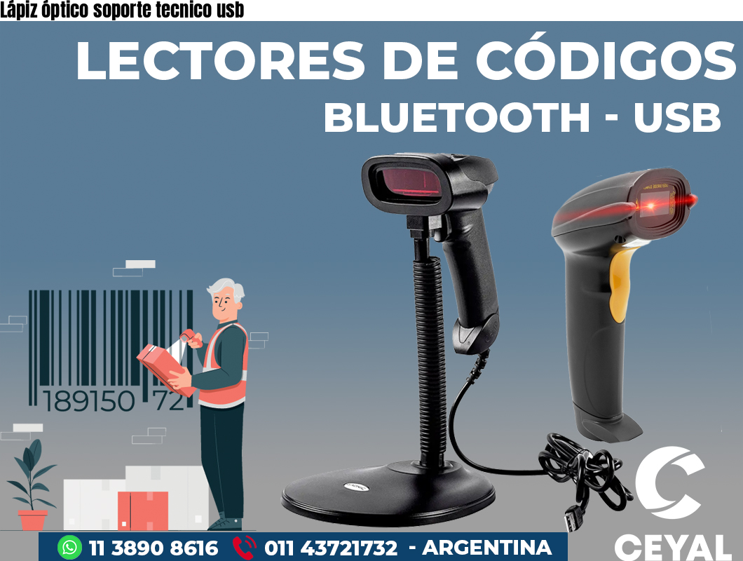 Lápiz óptico soporte tecnico usb