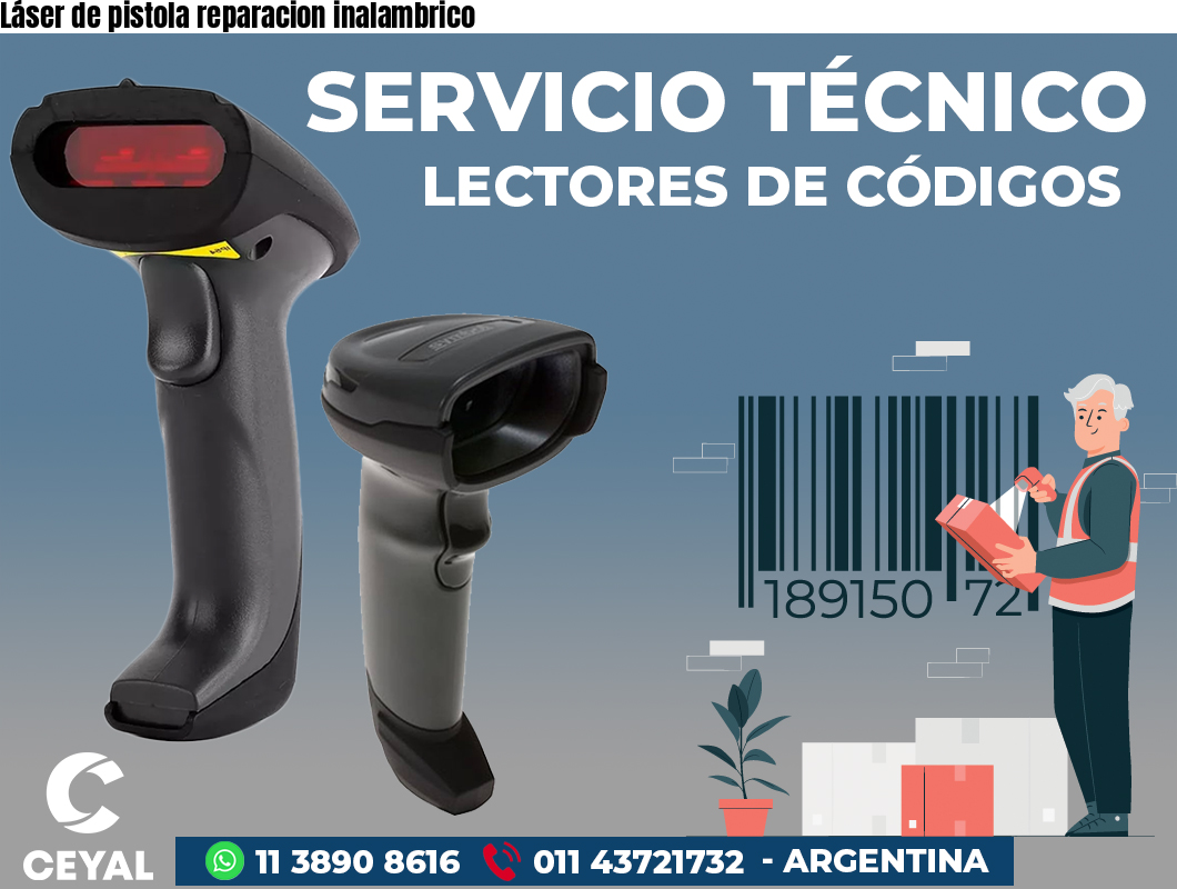 Láser de pistola reparacion inalambrico