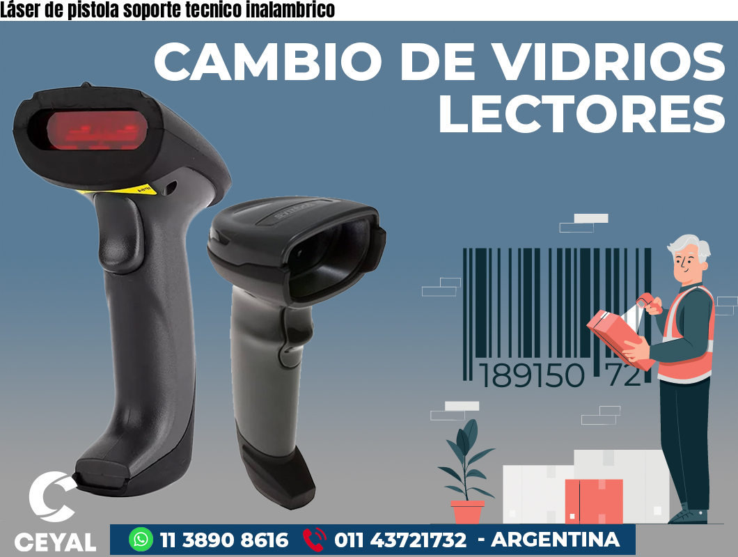 Láser de pistola soporte tecnico inalambrico