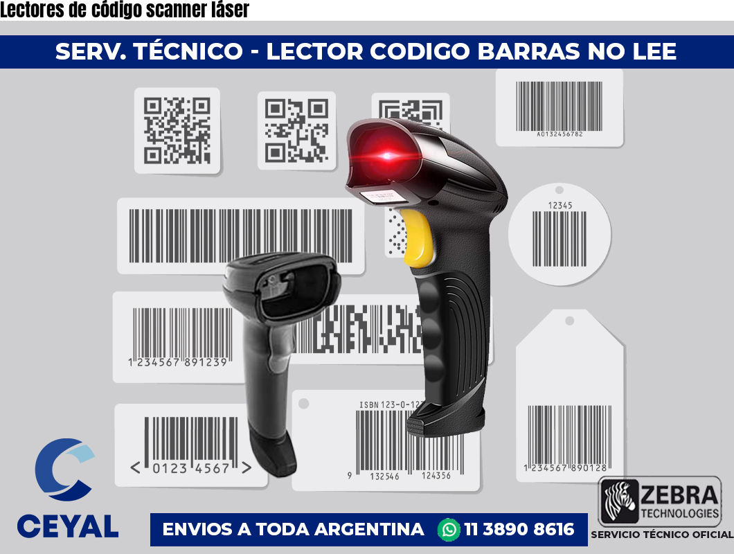 Lectores de código scanner láser