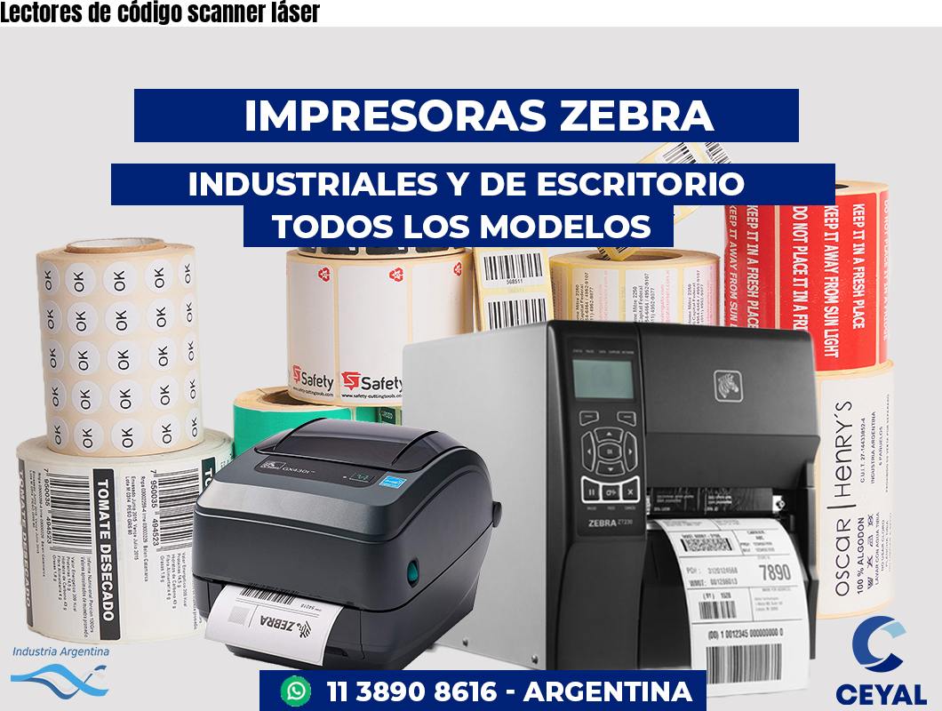 Lectores de código scanner láser