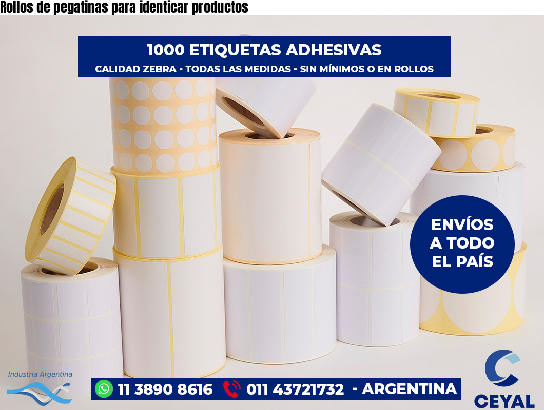 Rollos de pegatinas para identicar productos