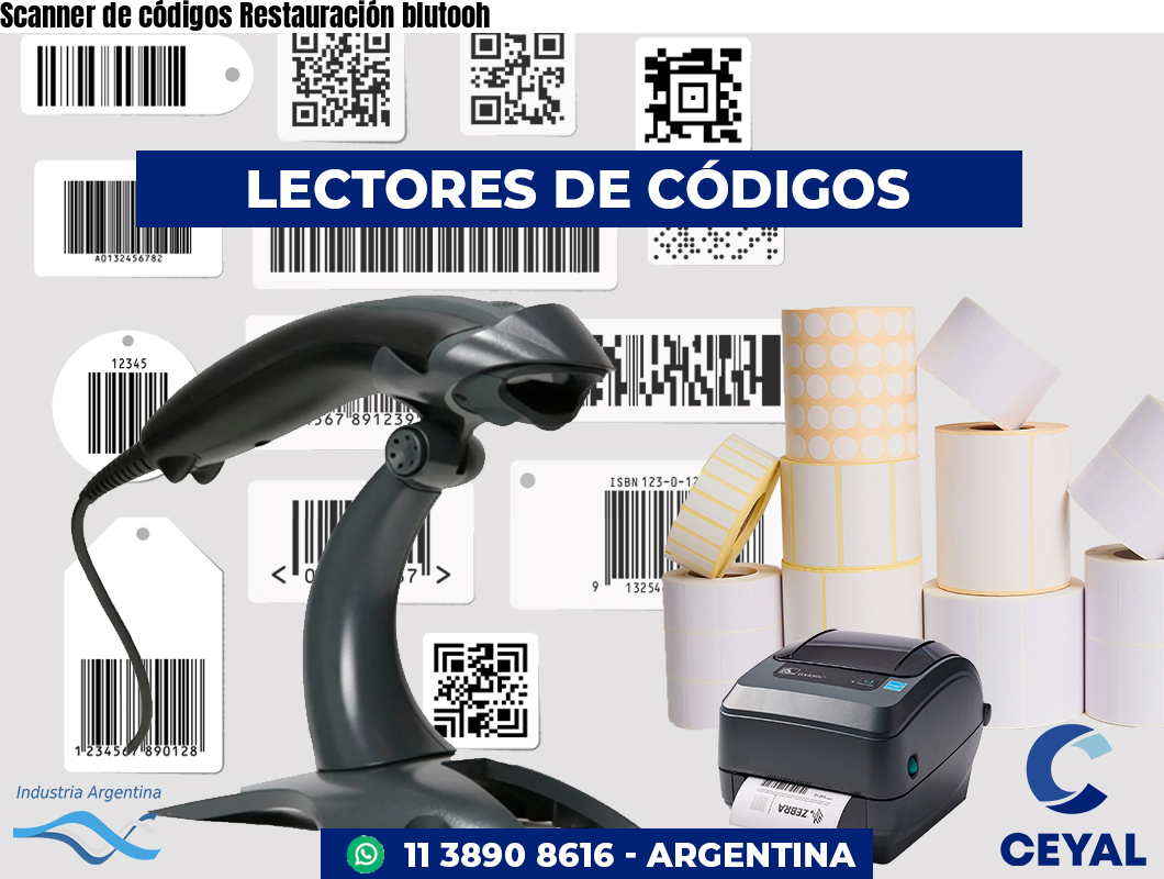 Scanner de códigos Restauración blutooh