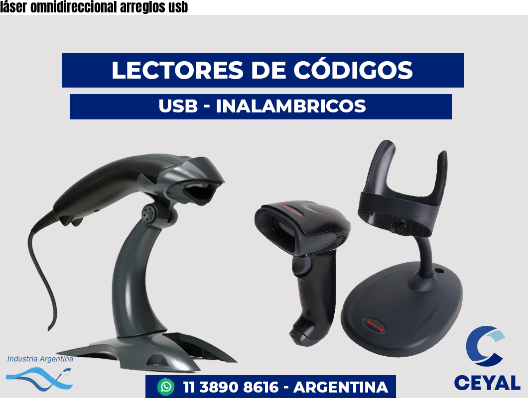 láser omnidireccional arreglos usb