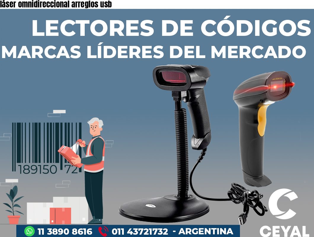 láser omnidireccional arreglos usb