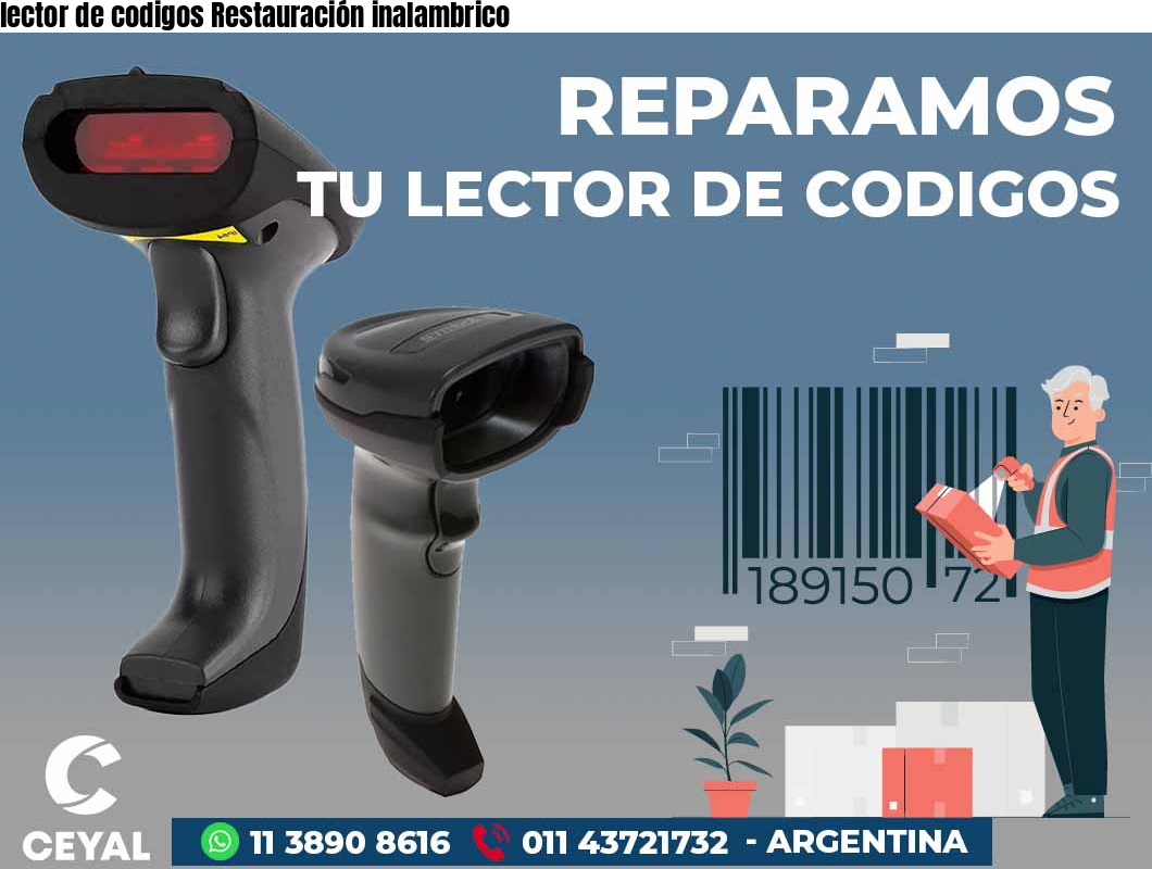 lector de codigos Restauración inalambrico