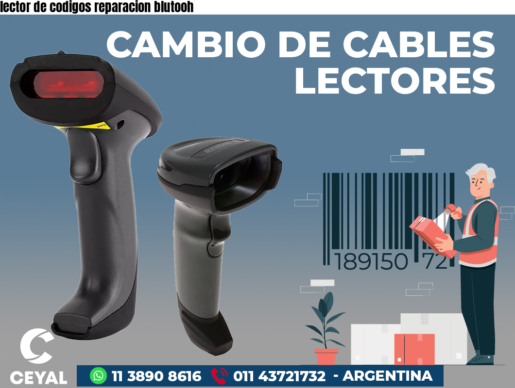 lector de codigos reparacion blutooh