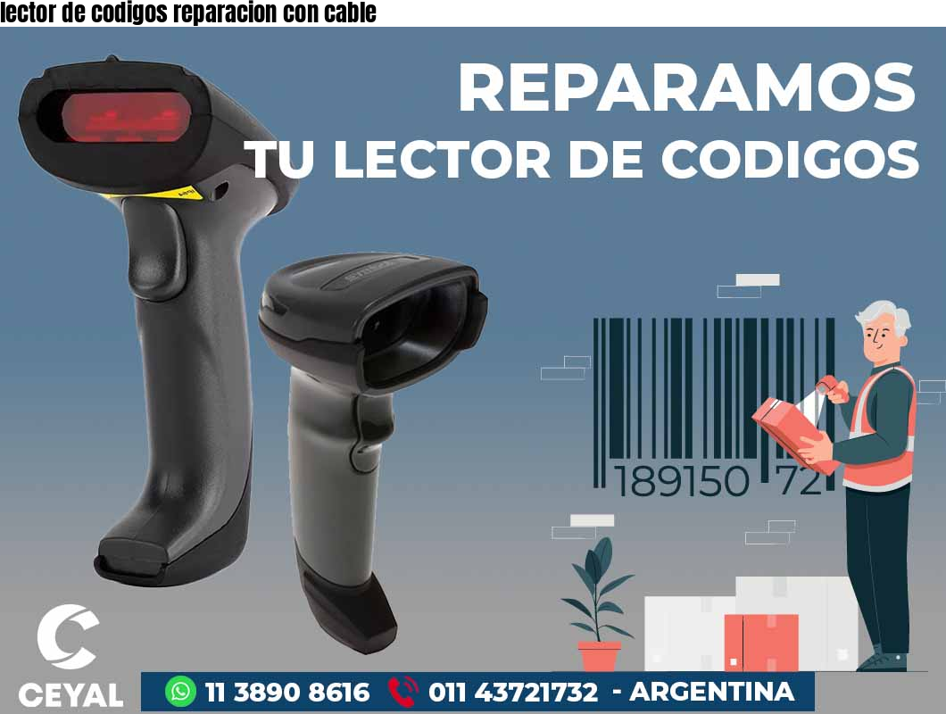 lector de codigos reparacion con cable