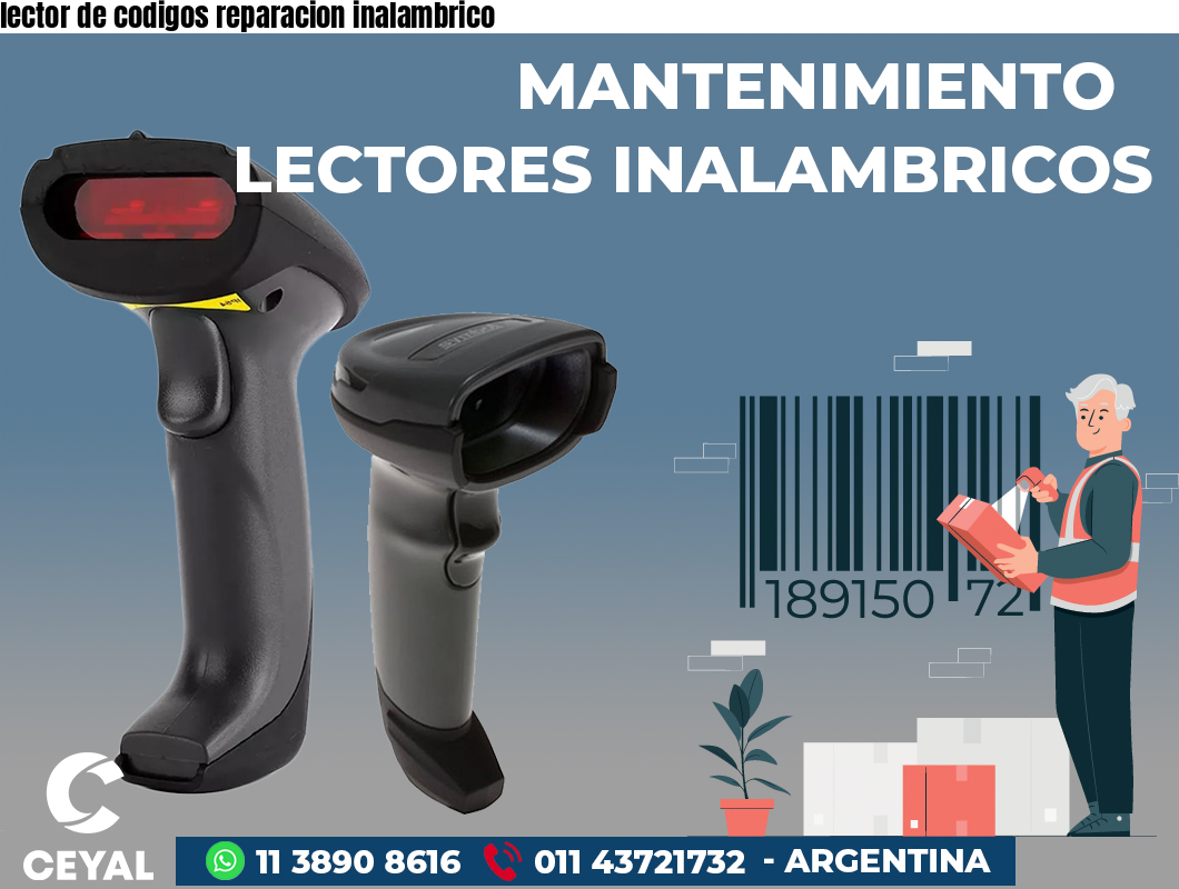 lector de codigos reparacion inalambrico