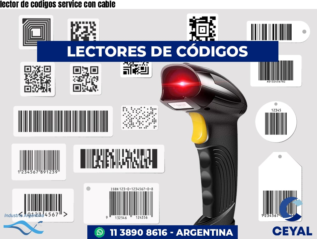 lector de codigos service con cable