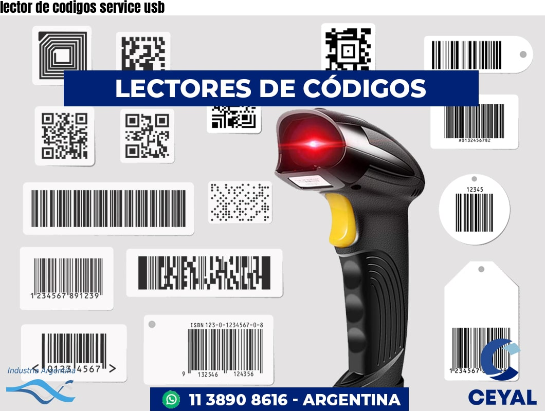 lector de codigos service usb