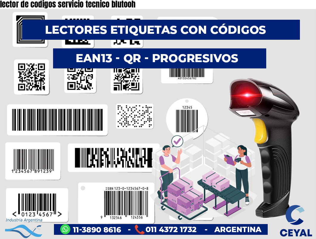 lector de codigos servicio tecnico blutooh