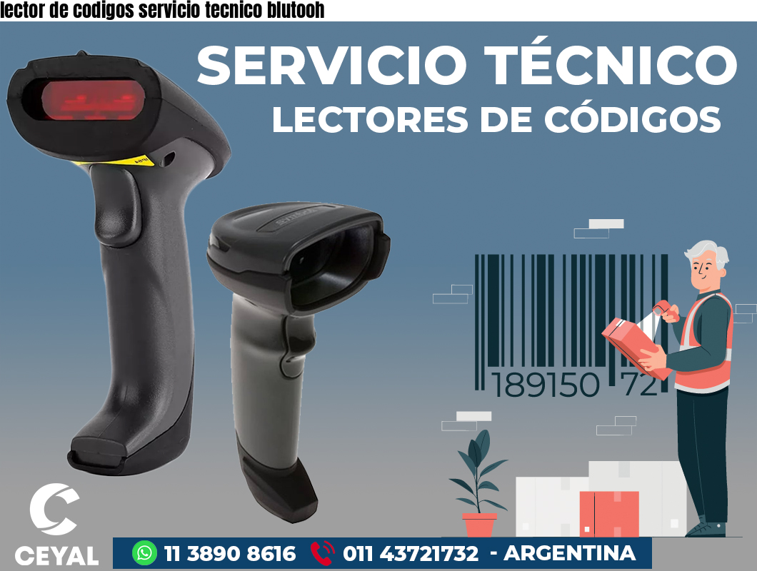 lector de codigos servicio tecnico blutooh