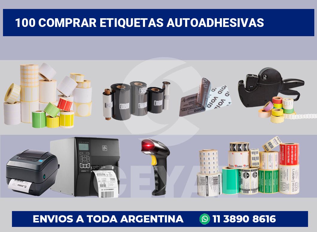 100 Comprar etiquetas autoadhesivas