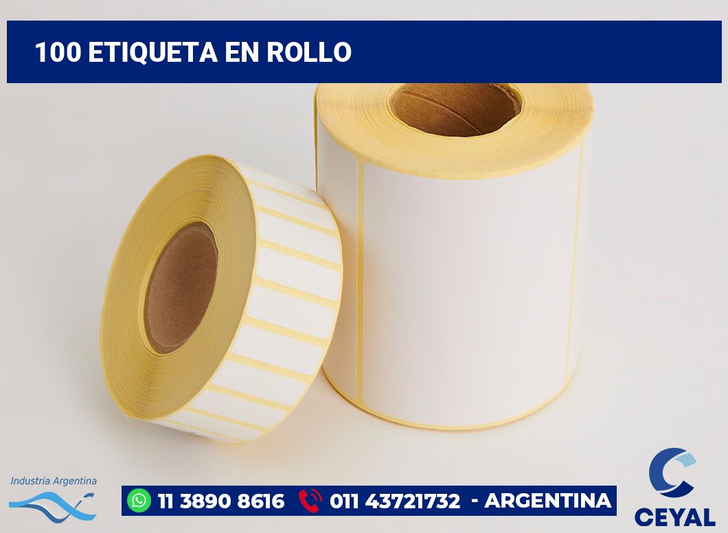 100 Etiqueta en rollo