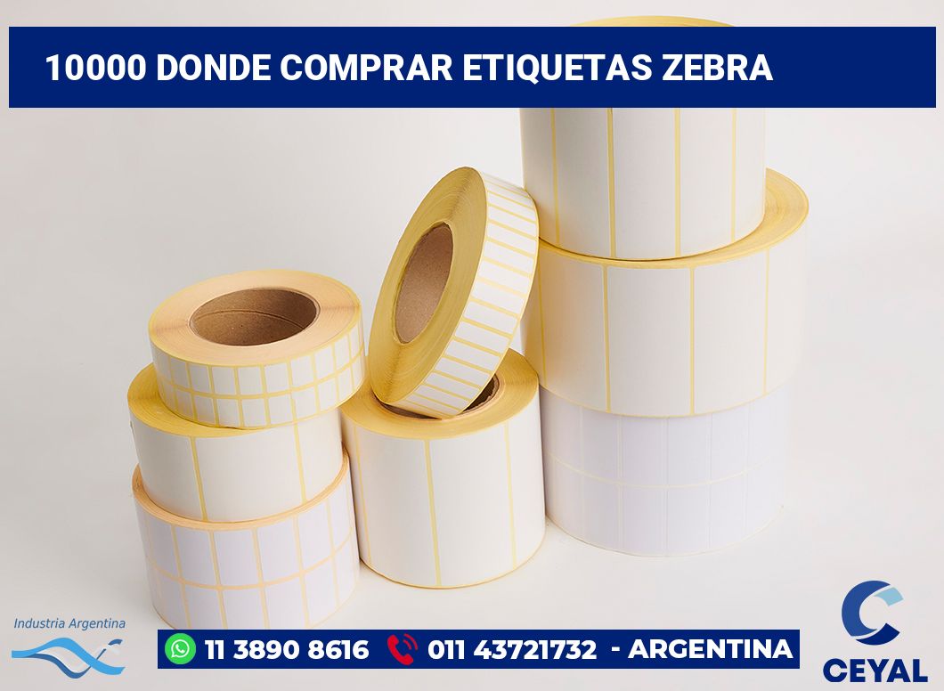 10000 Donde comprar etiquetas zebra