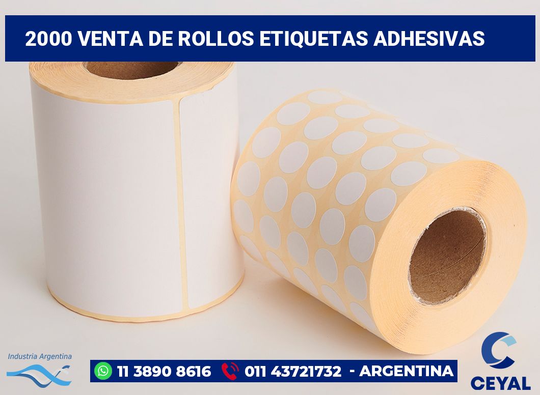 2000 Venta de rollos etiquetas adhesivas