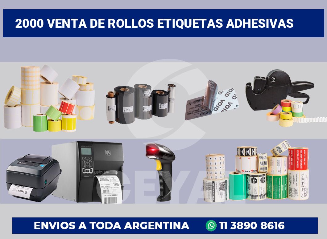 2000 Venta de rollos etiquetas adhesivas