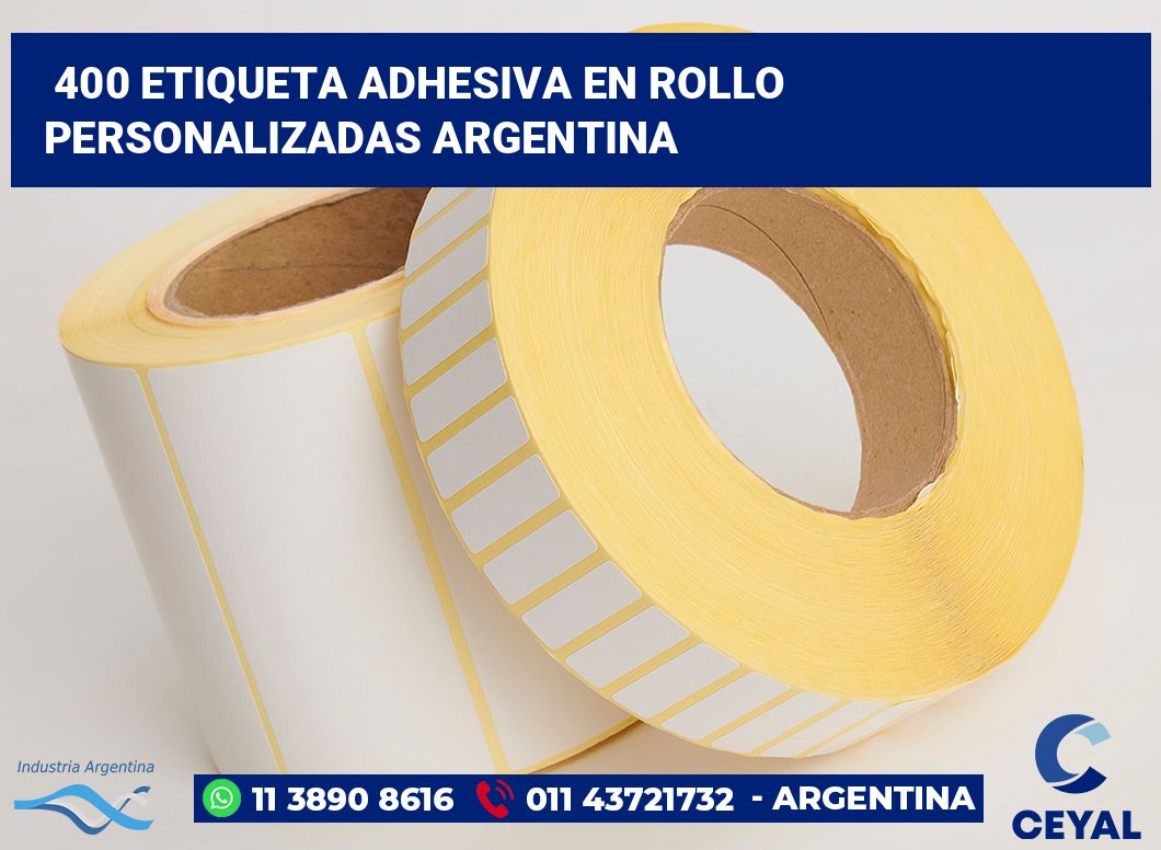 400 Etiqueta adhesiva en rollo personalizadas argentina