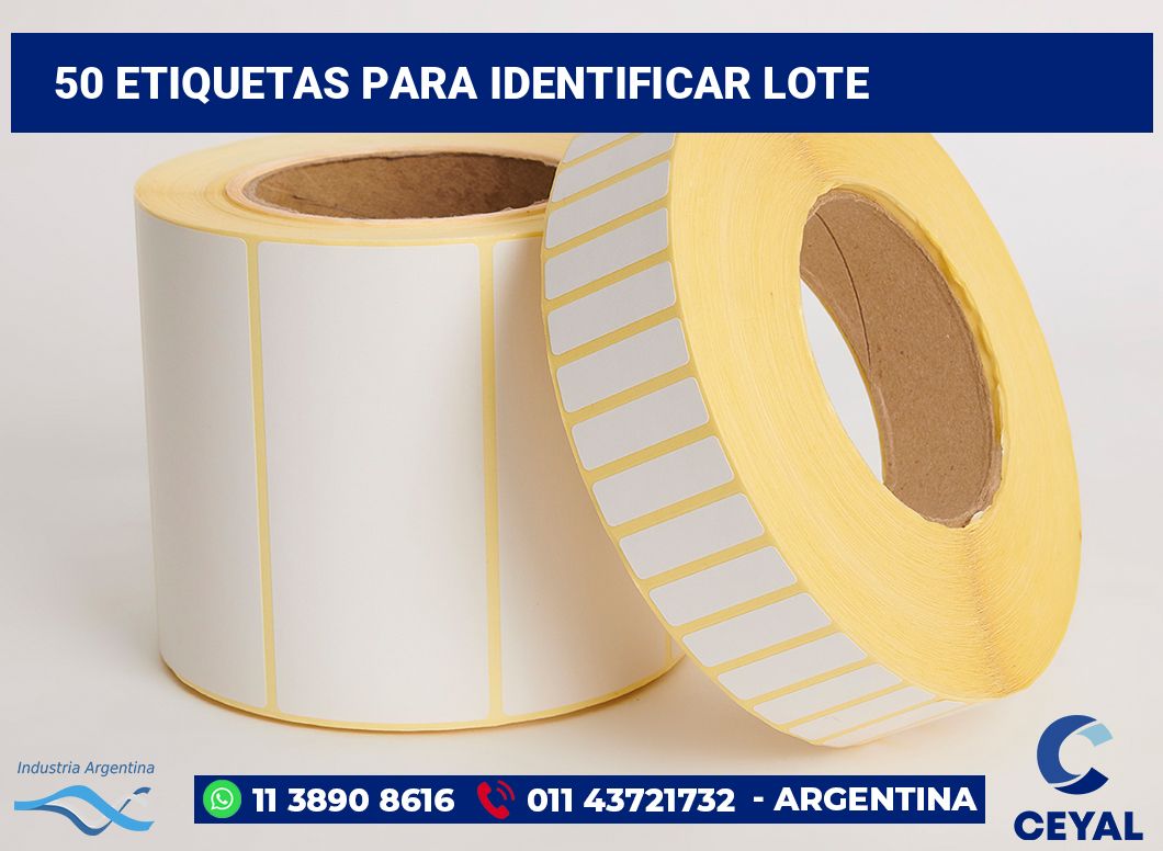 50 Etiquetas para identificar lote