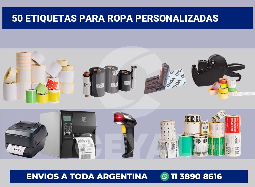 50 Etiquetas para ropa personalizadas