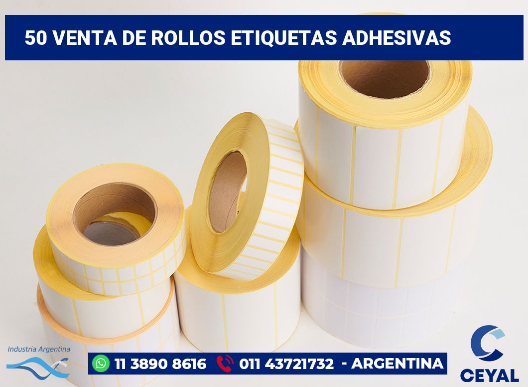 50 Venta de rollos etiquetas adhesivas