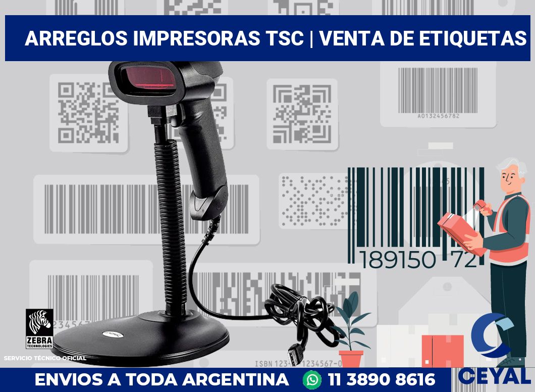 Arreglos impresoras TSC | venta de etiquetas