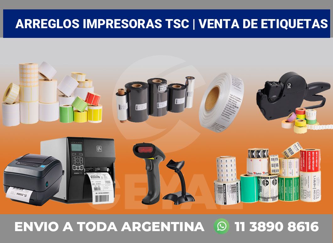 Arreglos impresoras TSC | venta de etiquetas