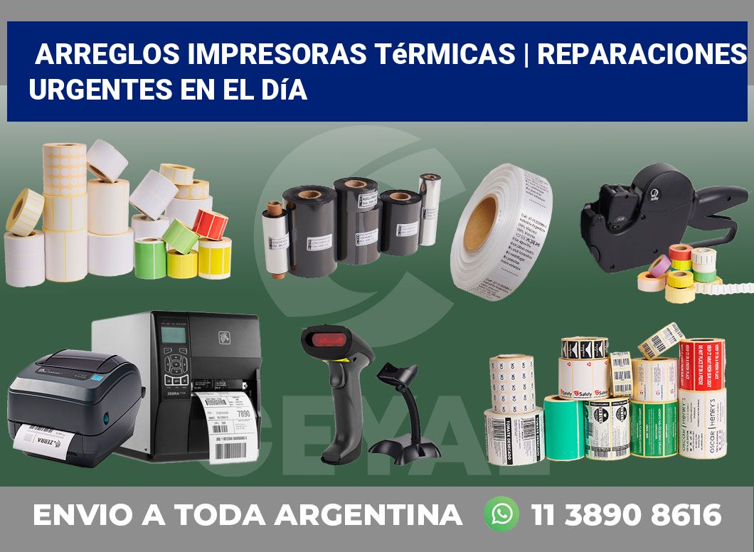 Arreglos impresoras térmicas | Reparaciones urgentes en el día