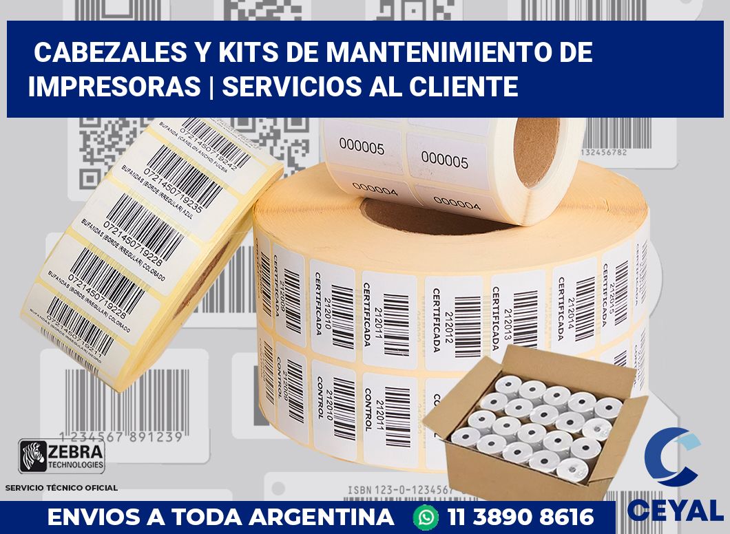 Cabezales y kits de mantenimiento de impresoras | Servicios al cliente