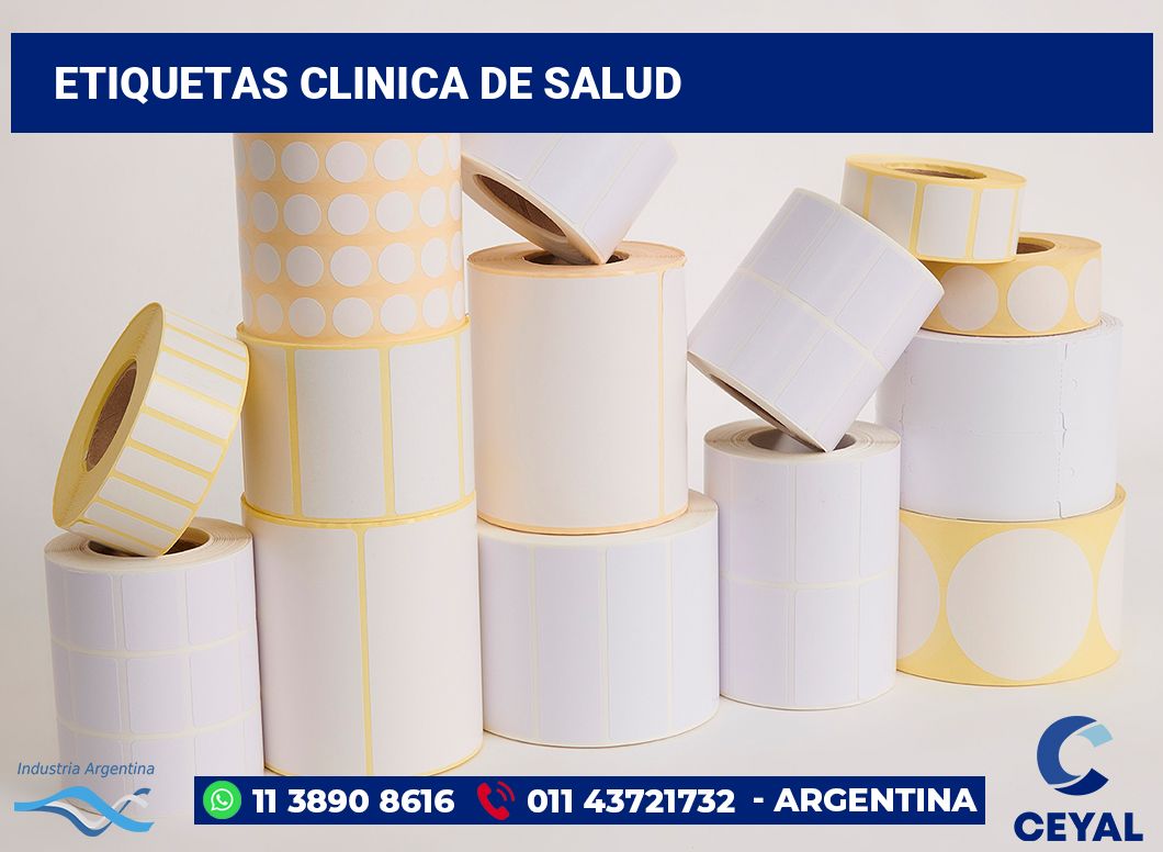 Etiquetas Clinica de salud