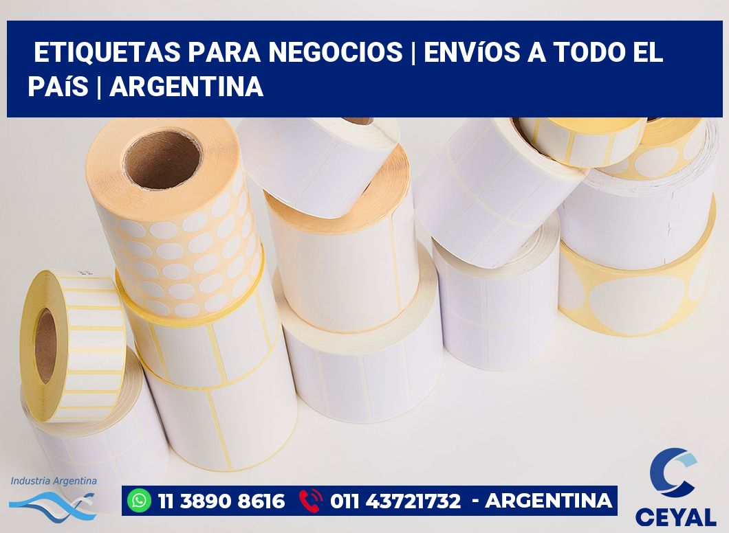 Etiquetas para negocios | Envíos a todo el país | Argentina