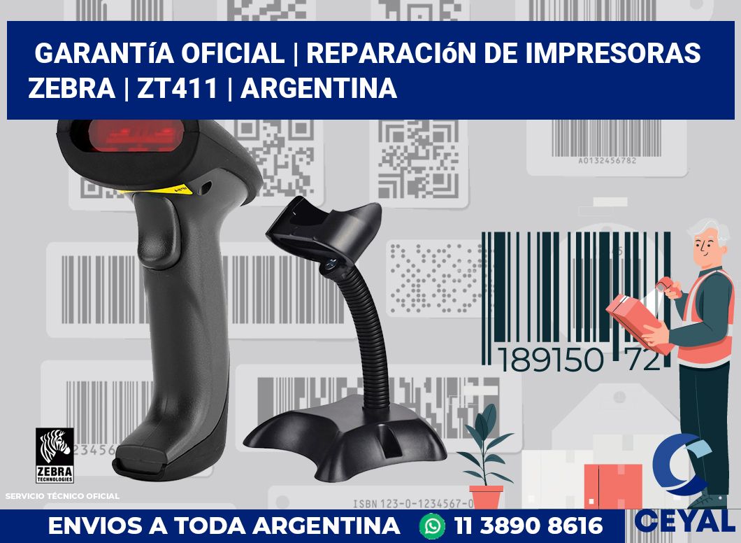 Garantía oficial | Reparación de impresoras ZEBRA | ZT411 | Argentina