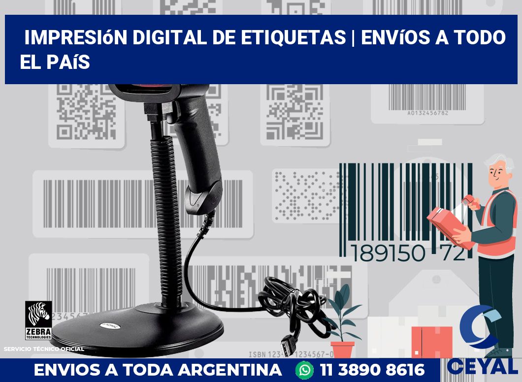 Impresión digital de etiquetas | Envíos a todo el país