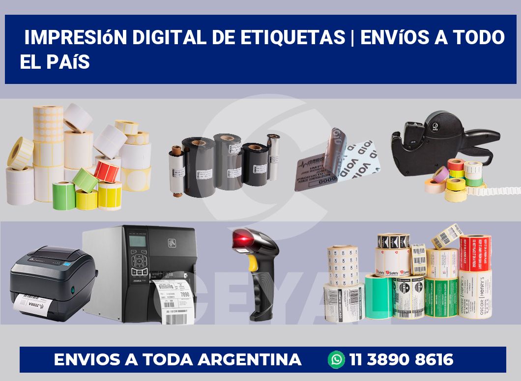 Impresión digital de etiquetas | Envíos a todo el país