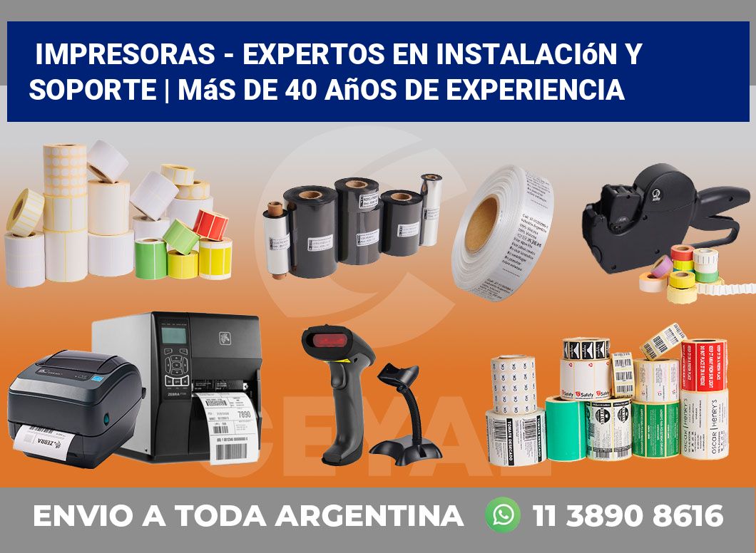 Impresoras - Expertos en instalación y soporte | Más de 40 años de experiencia