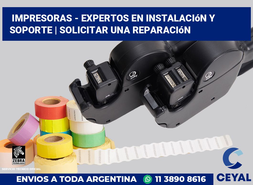 Impresoras - Expertos en instalación y soporte | Solicitar una reparación