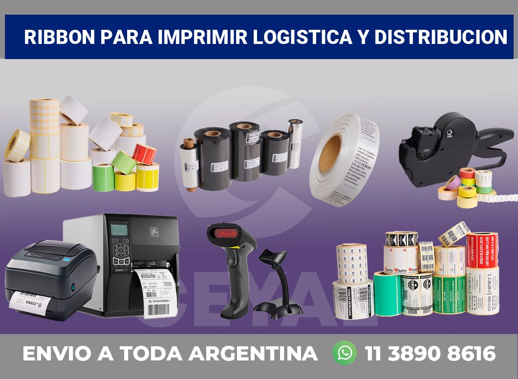 Ribbon para imprimir Logistica y distribucion