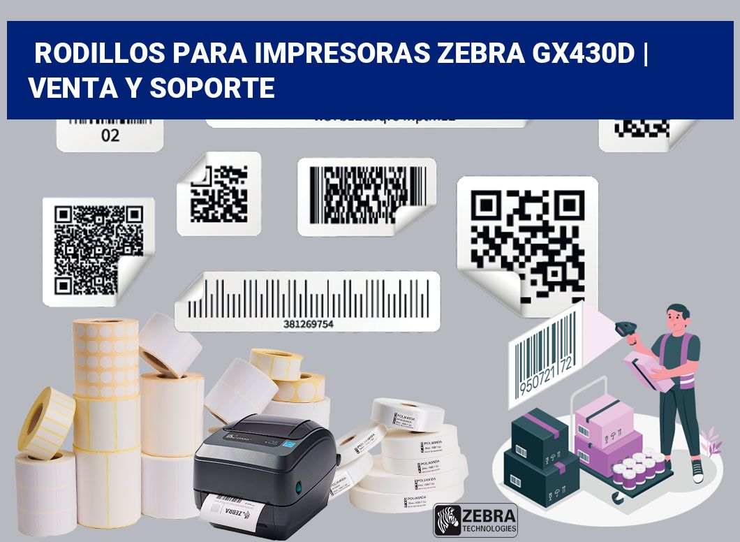 Rodillos para impresoras Zebra GX430d | Venta y soporte