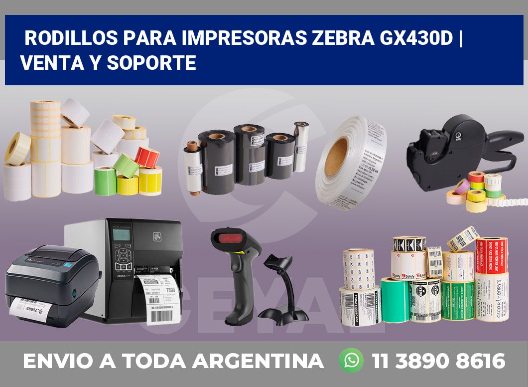 Rodillos para impresoras Zebra GX430d | Venta y soporte