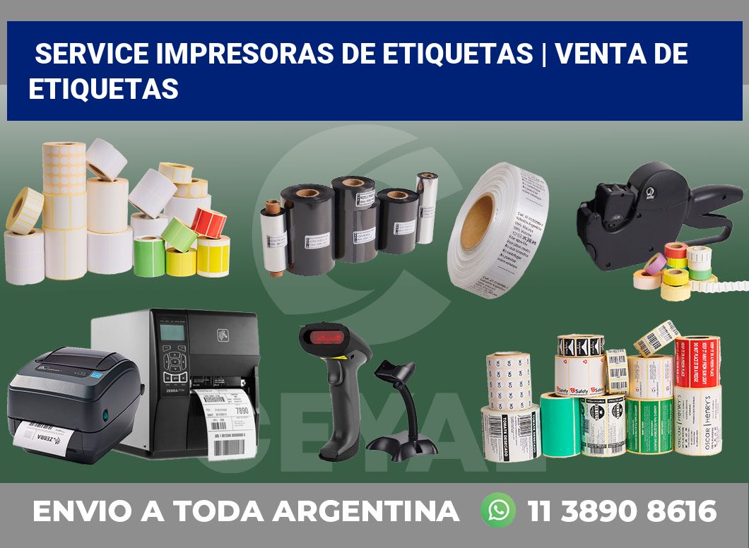 Service impresoras de etiquetas | venta de etiquetas