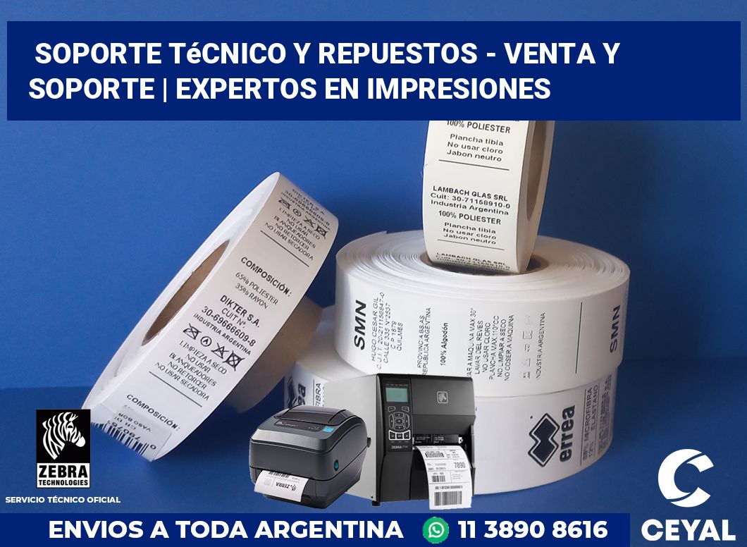 Soporte Técnico y Repuestos - Venta y soporte | Expertos en impresiones