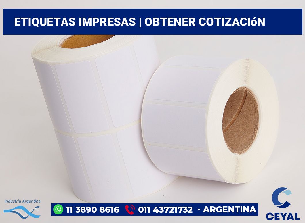 etiquetas impresas | Obtener cotización