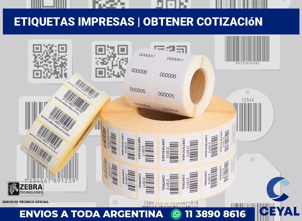 etiquetas impresas | Obtener cotización